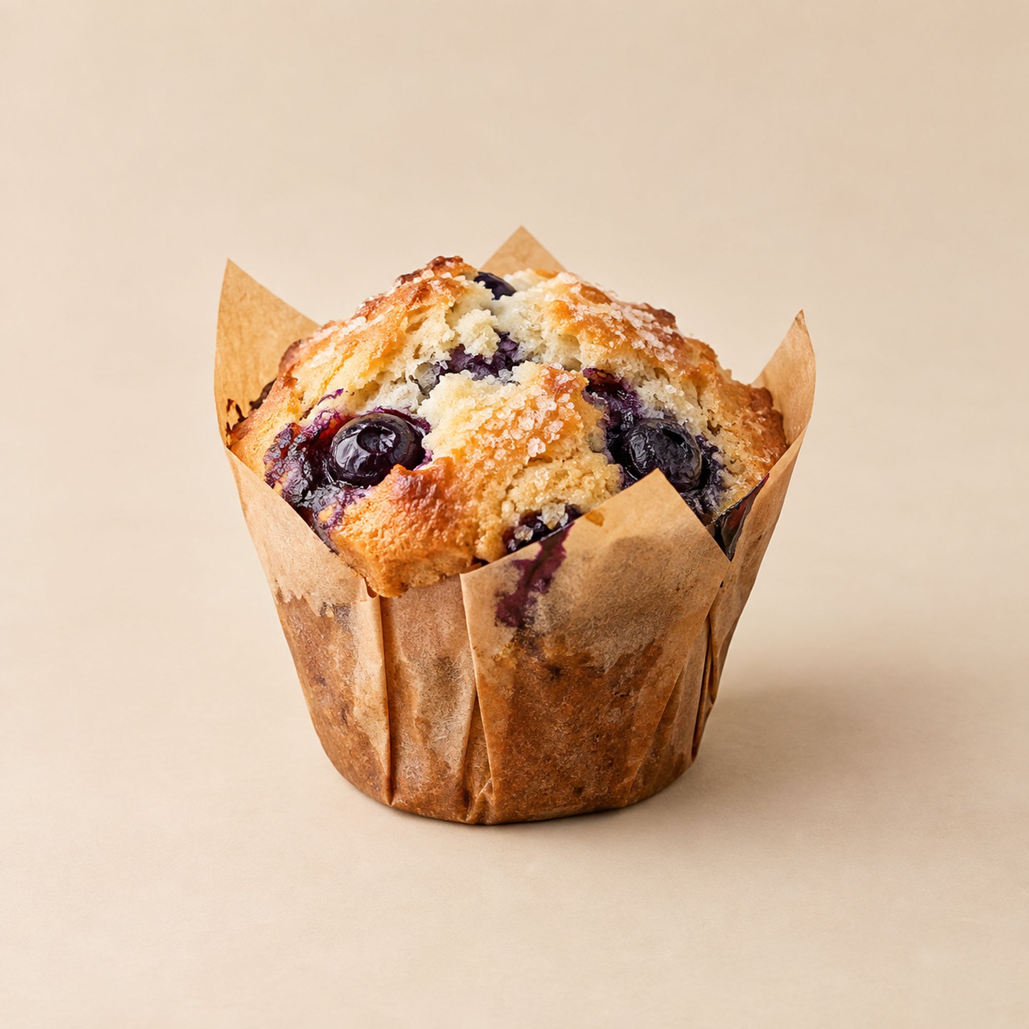 Gluten-og melkefri blåbærsmuffin