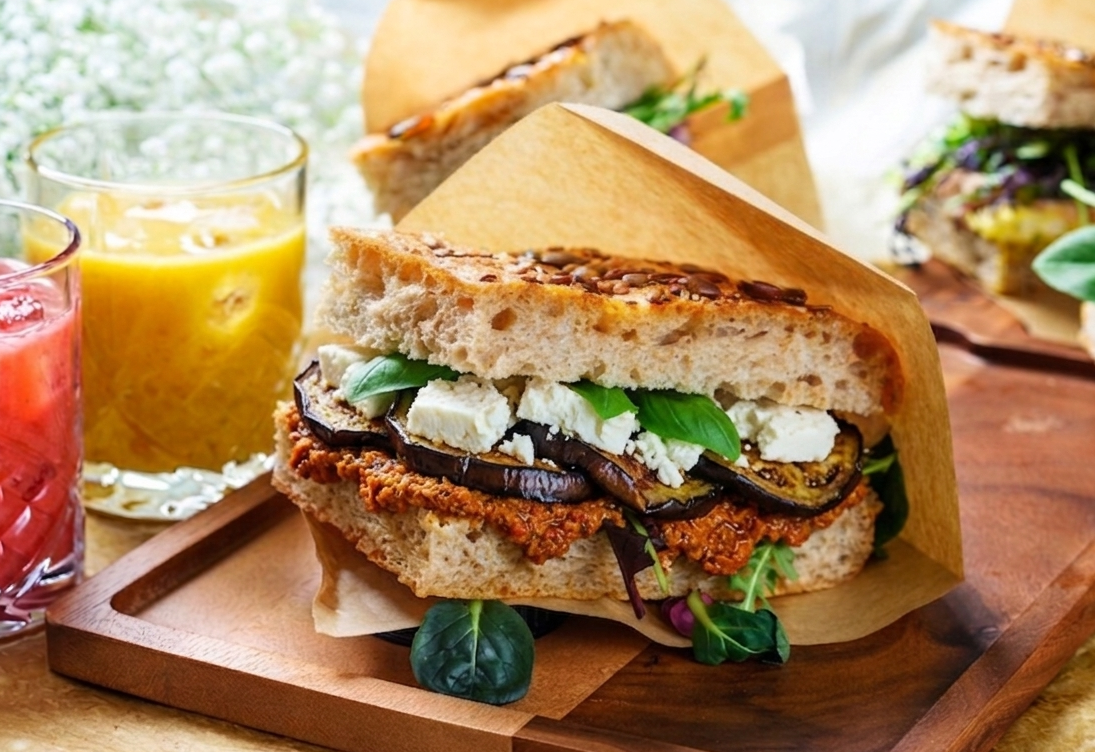 Focaccia med fetaost